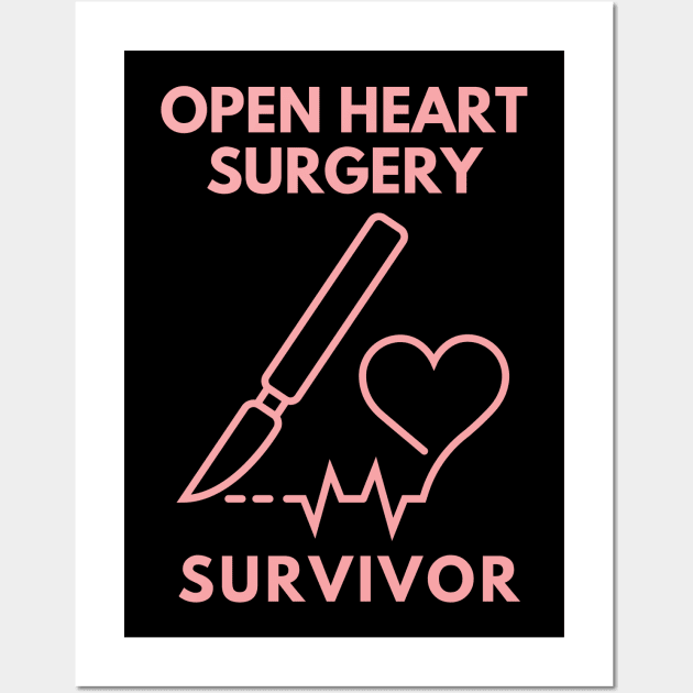 Open Heart Surgery Survivor Wall Art by MtWoodson